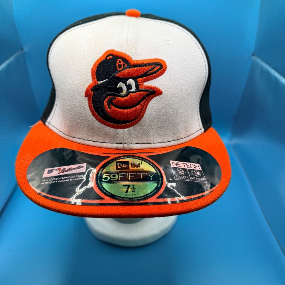 New Era 59FIFTY Baltimore Orioles MLB Authentic On-Field Hat 7 1/4 Fitted Cap